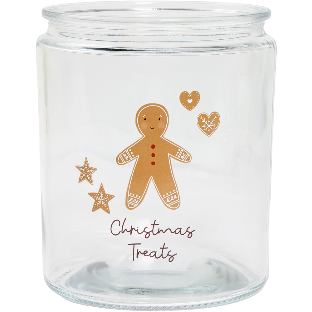 Christmas Treats Glass Storage Jar Image 2