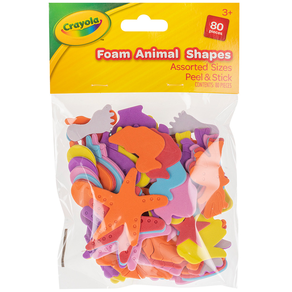 Crayola Assorted Foam Animal Shape Pack Image