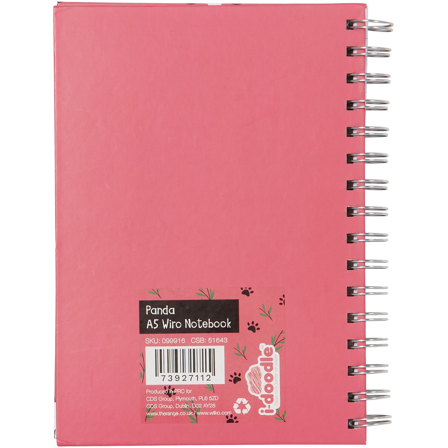 Panda A5 Wiro Notebook - Pink Image 2