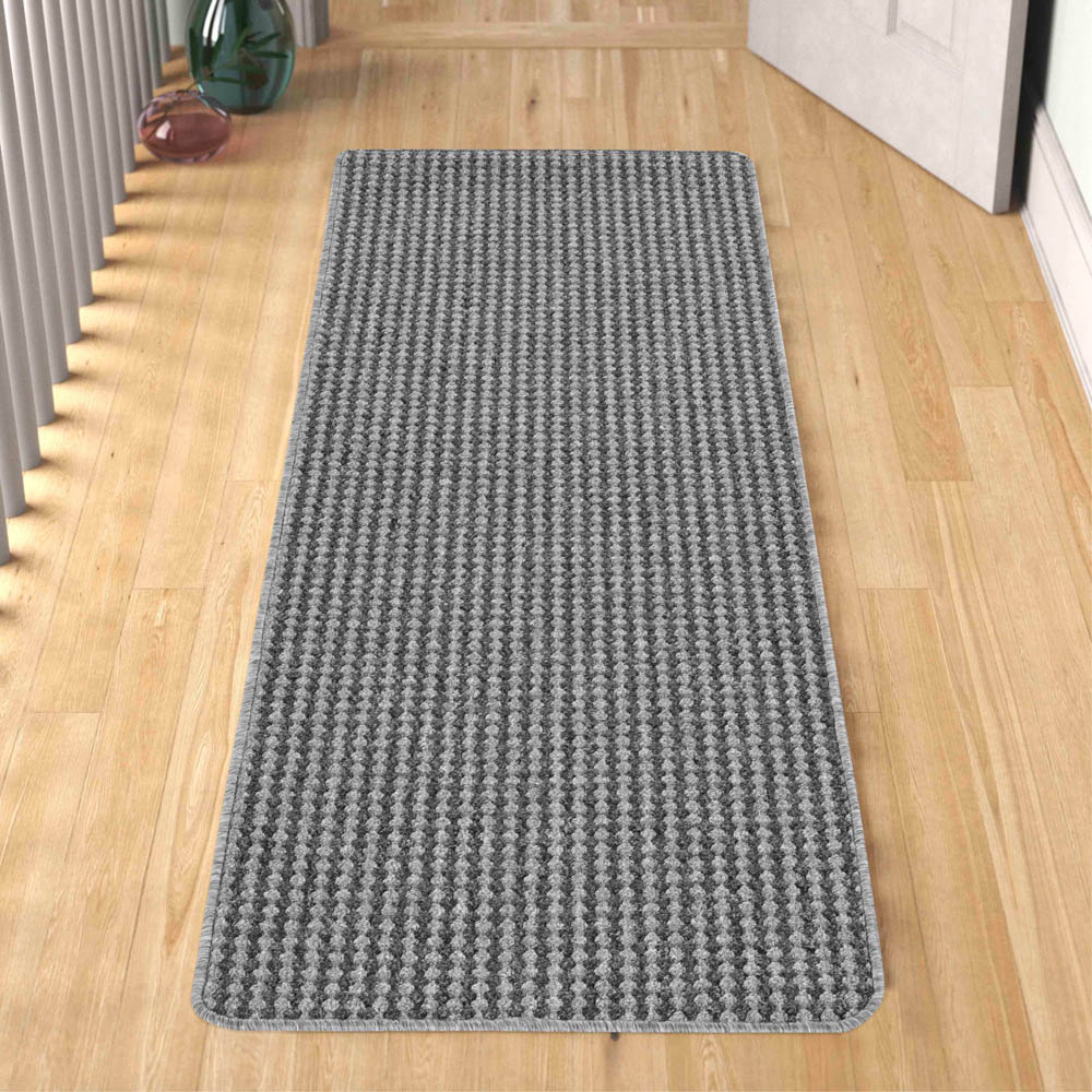 Desire Rugs Eden Grey Non Slip Door Mat 57 x 200cm Image 2