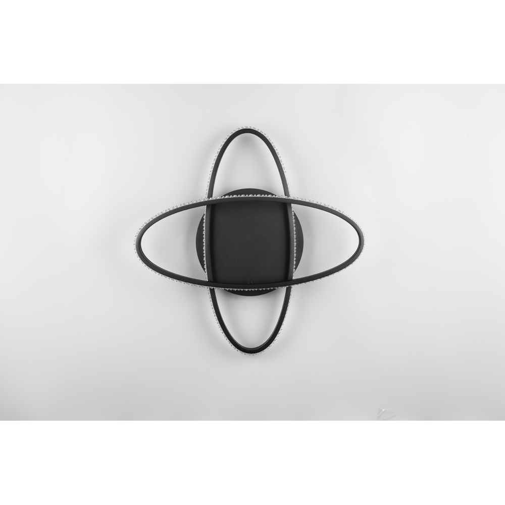 TRIO Lane Matt Black LED Ceiling Light Image 8