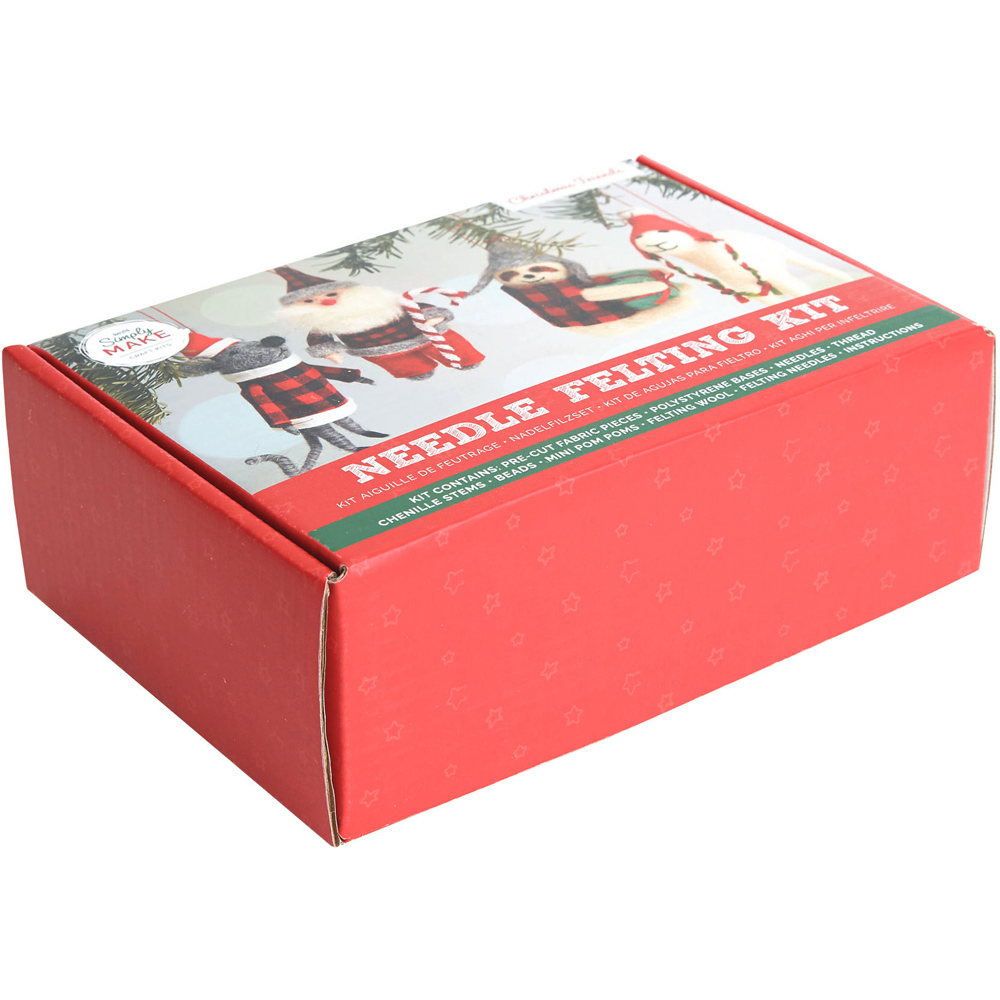 Simply Make Christmas Chums Needle Felting Craft Set 4 Pack Image 5