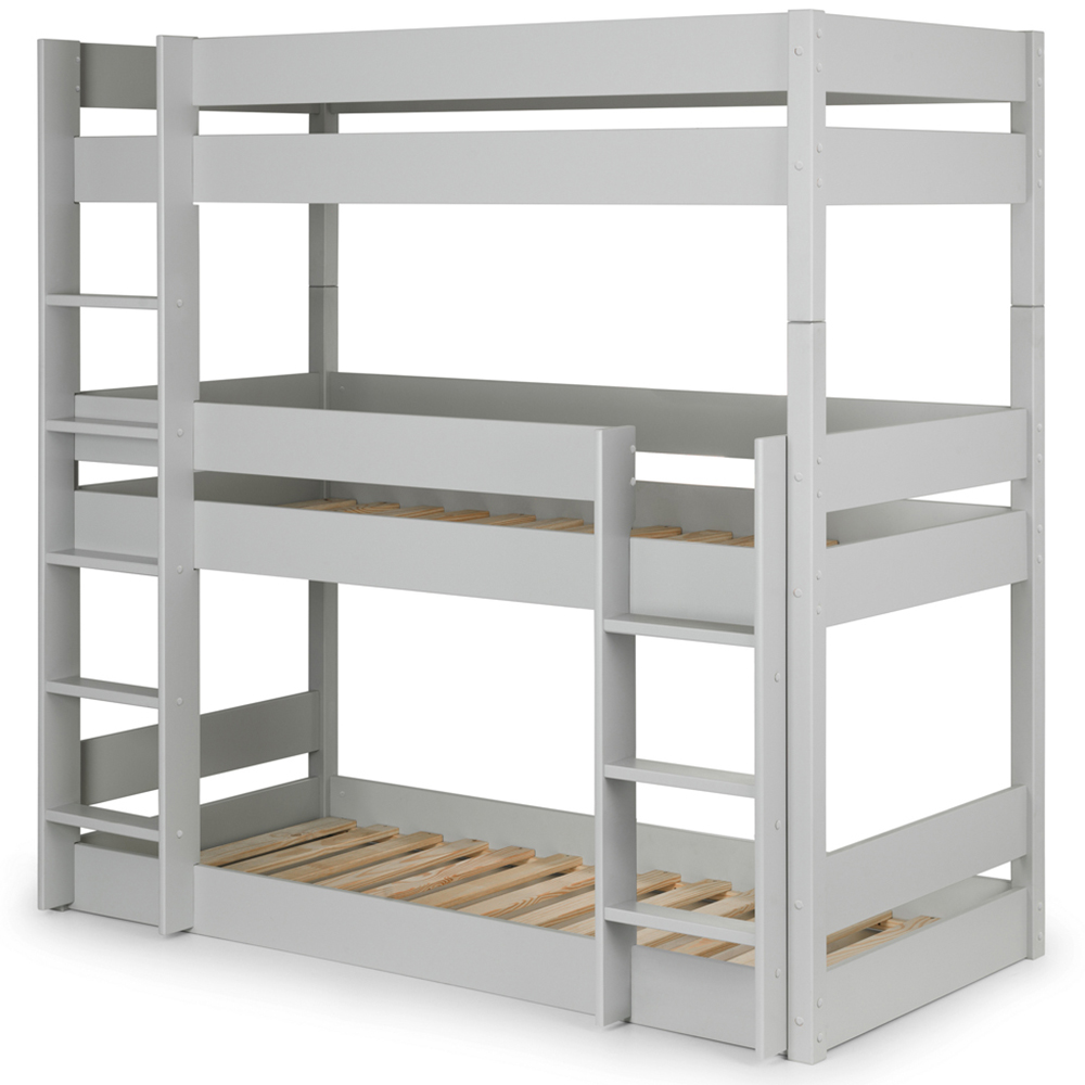 Julian Bowen Trio Dove Grey Triple Sleeper Bunk Bed Image 4