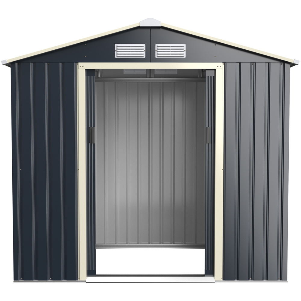 Costway 6.6 x 3.8ft Outdoor Storage Shed with 4 Vents and Double Sliding Door Image 3