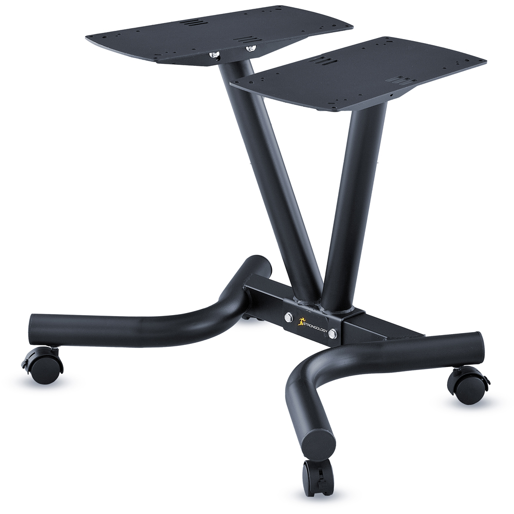 Strongology Adjustable Dumbbell Set with Universal Floor Stand 40kg 2 Pack Image 5