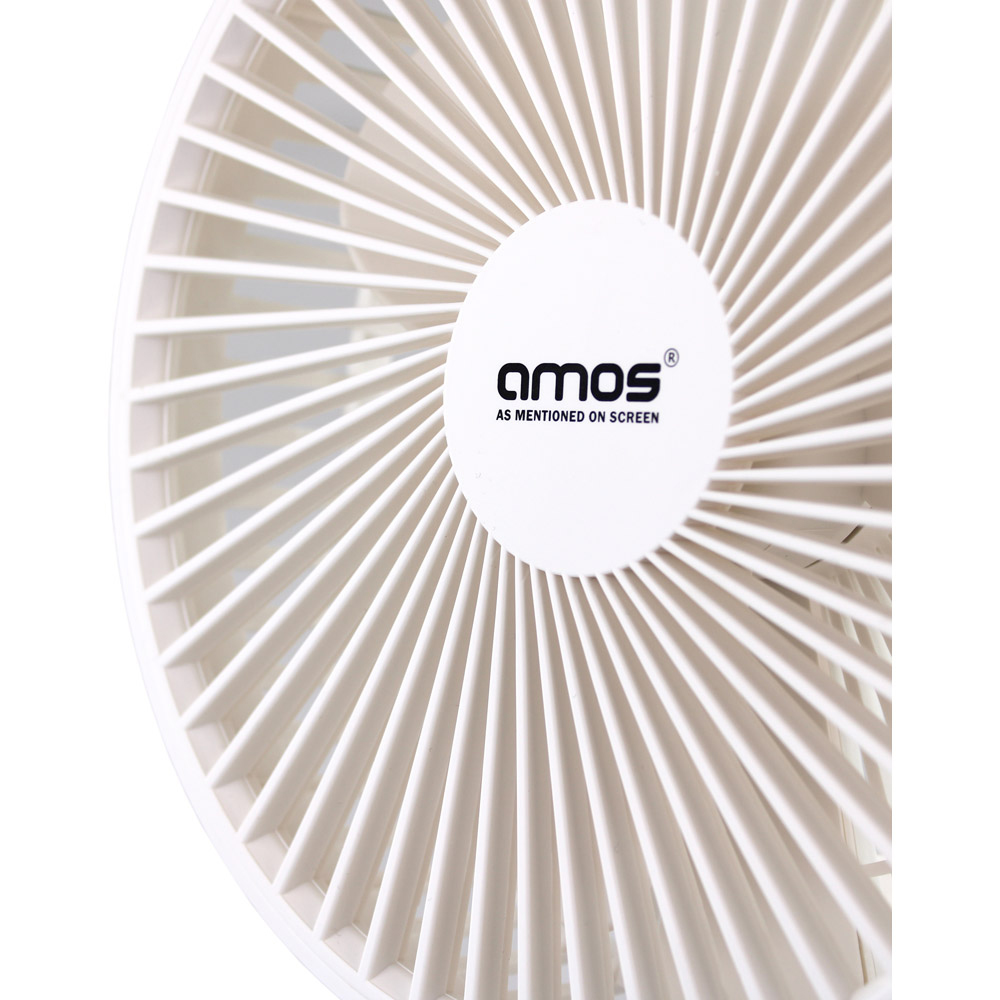 AMOS USB Rechargeable Mini Desk Fan 7 Inch Image 7