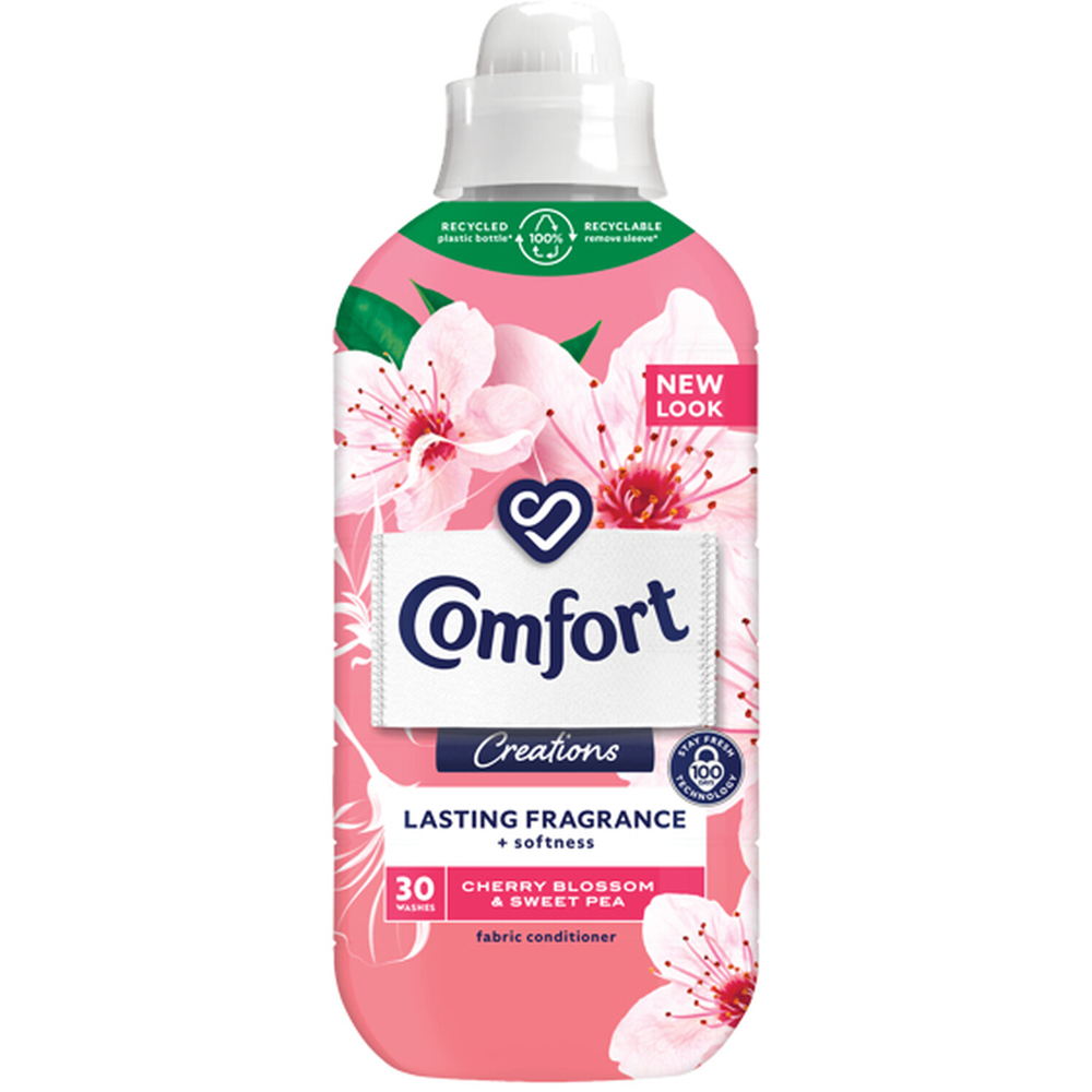 Comfort Cherry Blossom and Sweet Pea Fabric Conditioner 30 Washes 900ml Image