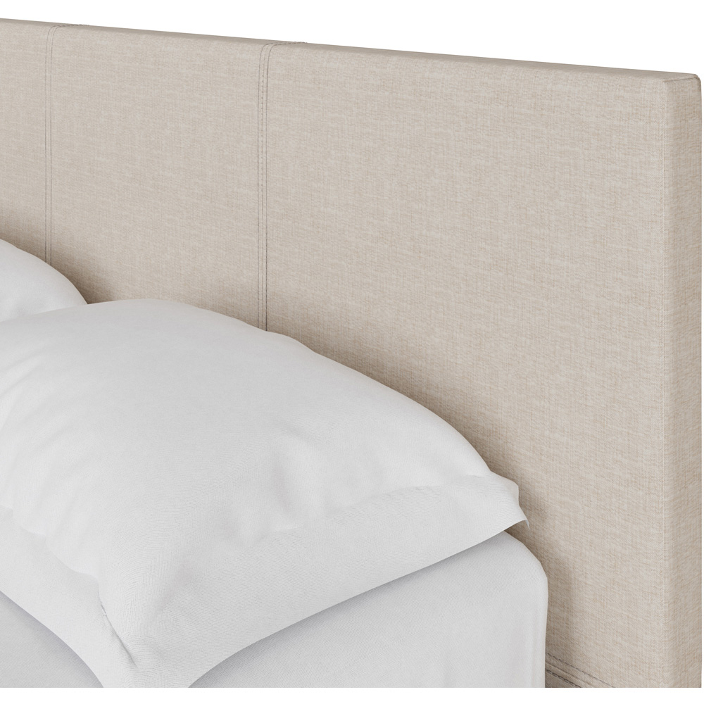 GFW Small Double Natural Hopsack Fabric Side Lift Ottoman Bed with Bonnell Mattress Image 6