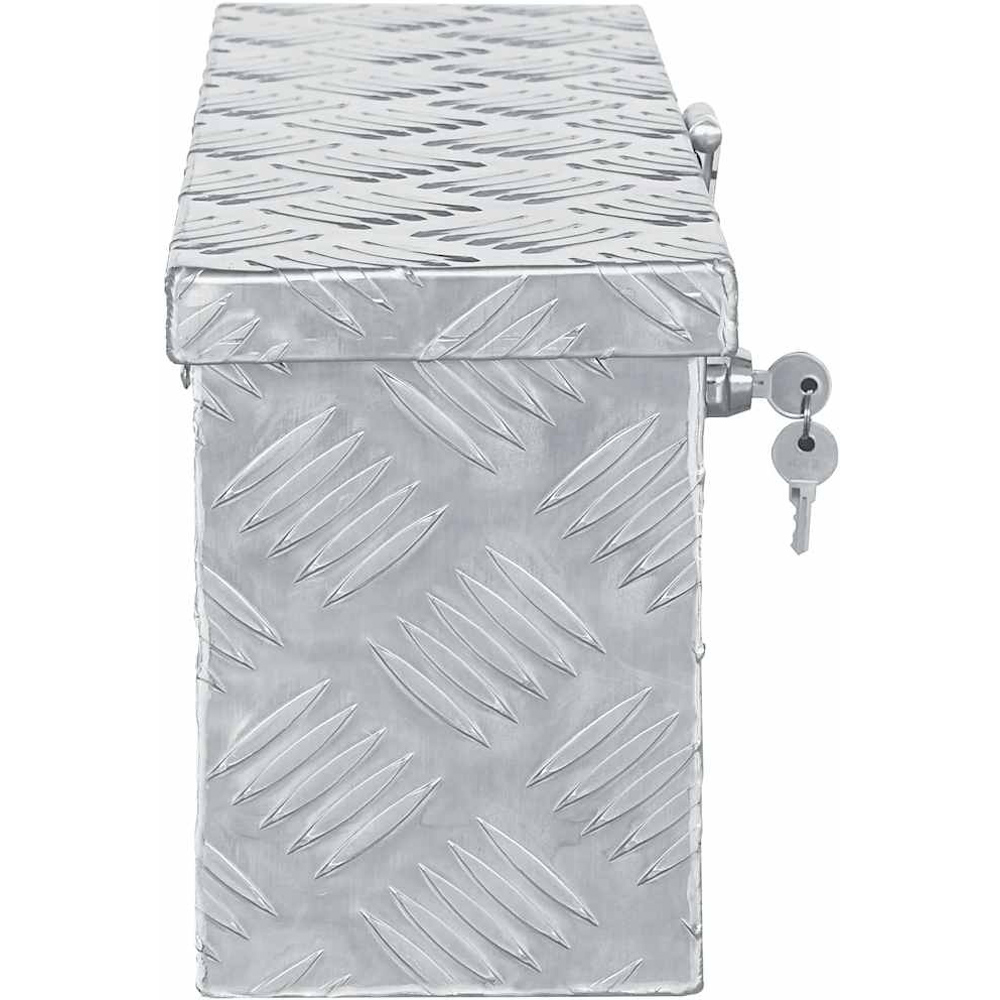 Wallplus Silver Aluminium Storage Box 20 x 48.5x 14cm Image 5
