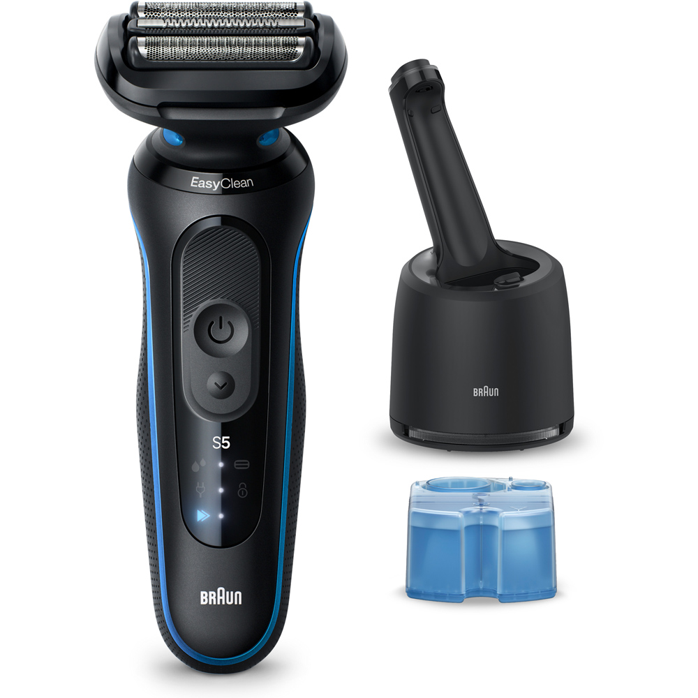 Braun Series 5 Black Waterproof Electric Shaver with Cleaning Brush and Charger Image 2