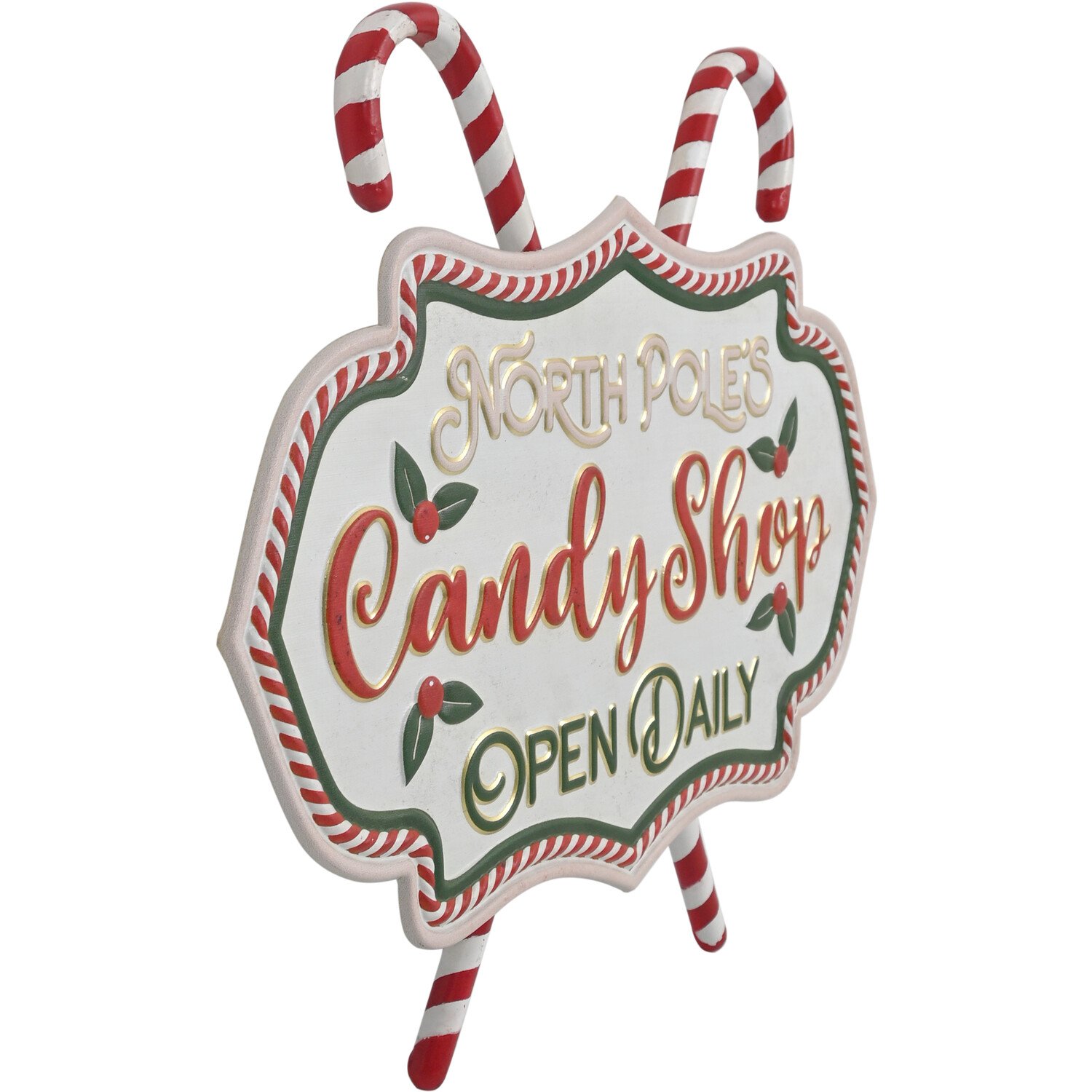 Candy Shop Hanging Wall Art Red and White Image 2
