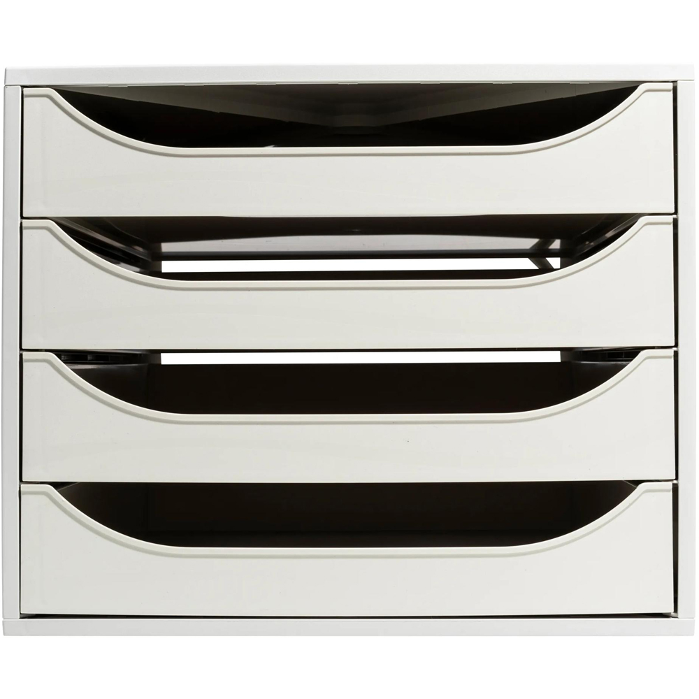 Exacompta EcoBox Office 4 Drawer Grey Desk Organiser Image 2