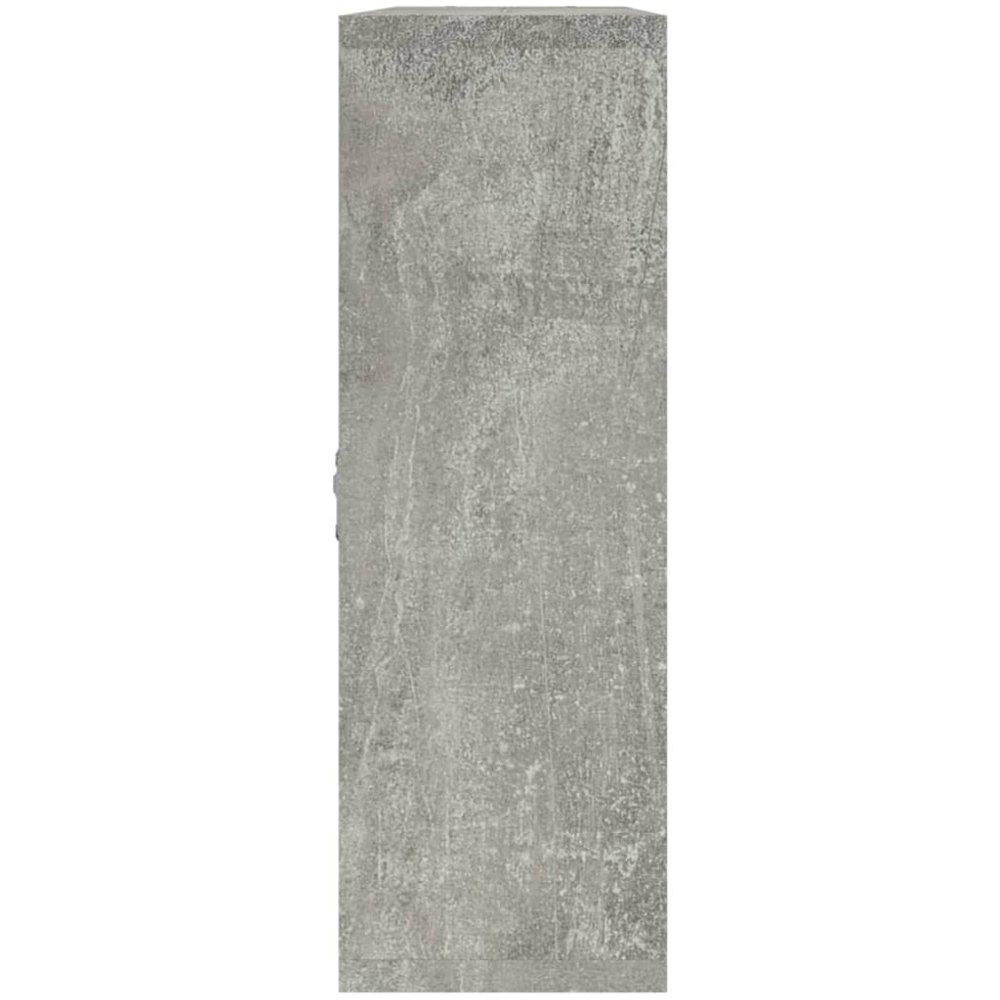 vidaXL 8 Compartment Concrete Grey Wall Shelf Image 4