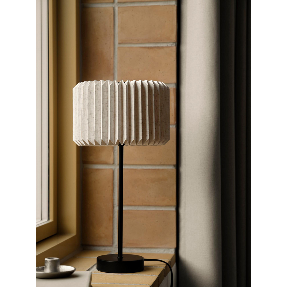 Nordlux Vivienne Black Pleated Table Light Image 7