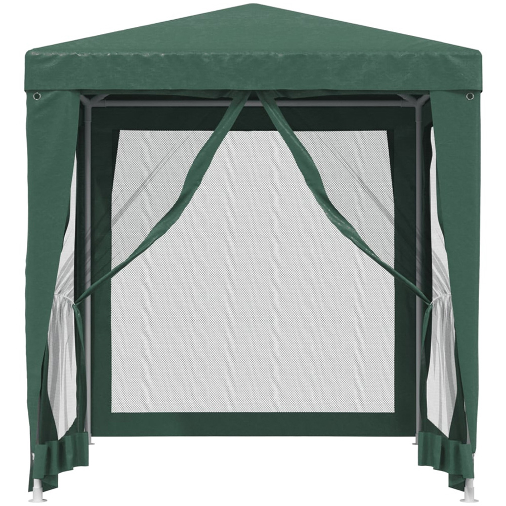 vidaXL 2 x 2m Green Party Tent with 4 Mesh Sidewalls Image 3