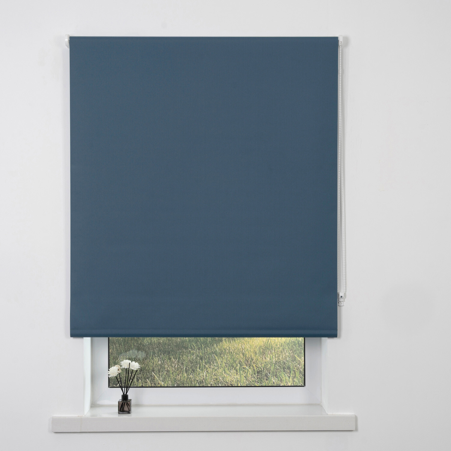 Divante Plain Blackout Roller Blind - Teal / 90cm Image 1