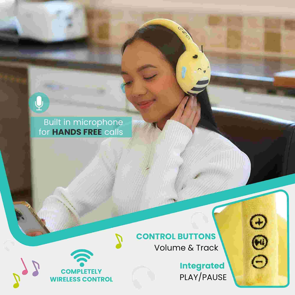 Lazerbuilt Squishmallows Sunny Plush Bluetooth Headphones Image 7