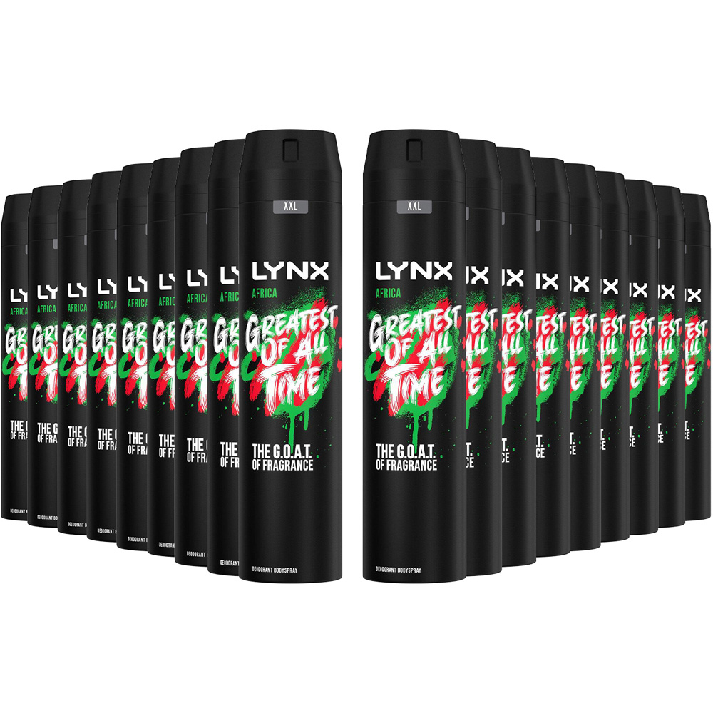 Lynx Africa The G.O.A.T. of Fragrance 48H Protection Deodorant Body Spray 250ml 18 Pack Image 1