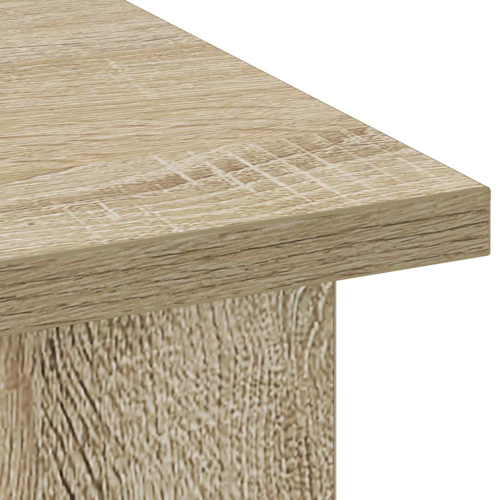 vidaXL 2 Shelf Sonoma Oak Wide TV Stand Image 8