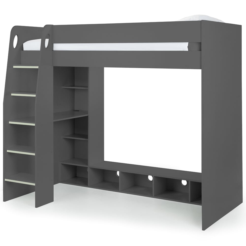 Julian Bowen Nebula Anthracite Gaming Bunk Bed with Desk Image 3