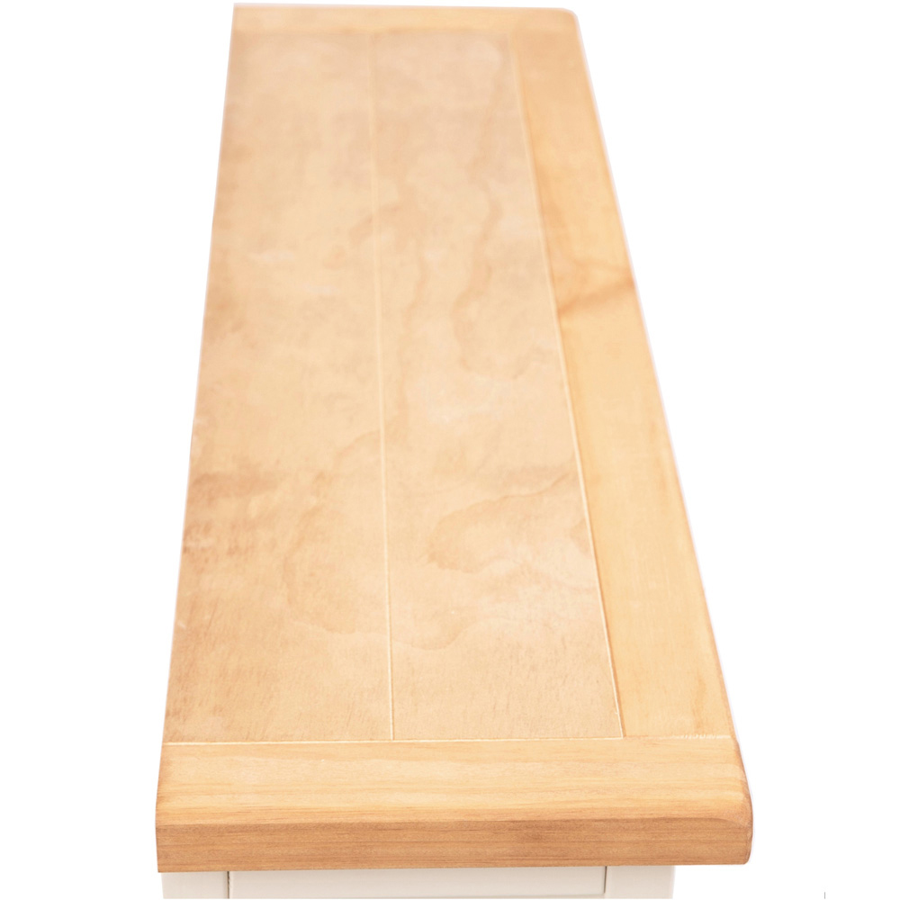 Maggiori 4 Shelf Off White Wide Bookcase Image 6