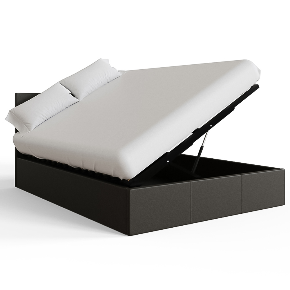 GFW Small Double Grey Side Lift Ottoman Bed Image 4