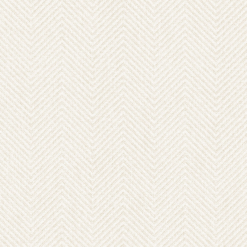Muriva Ren Woven Herringbone Texture Cream Wallpaper Image 1