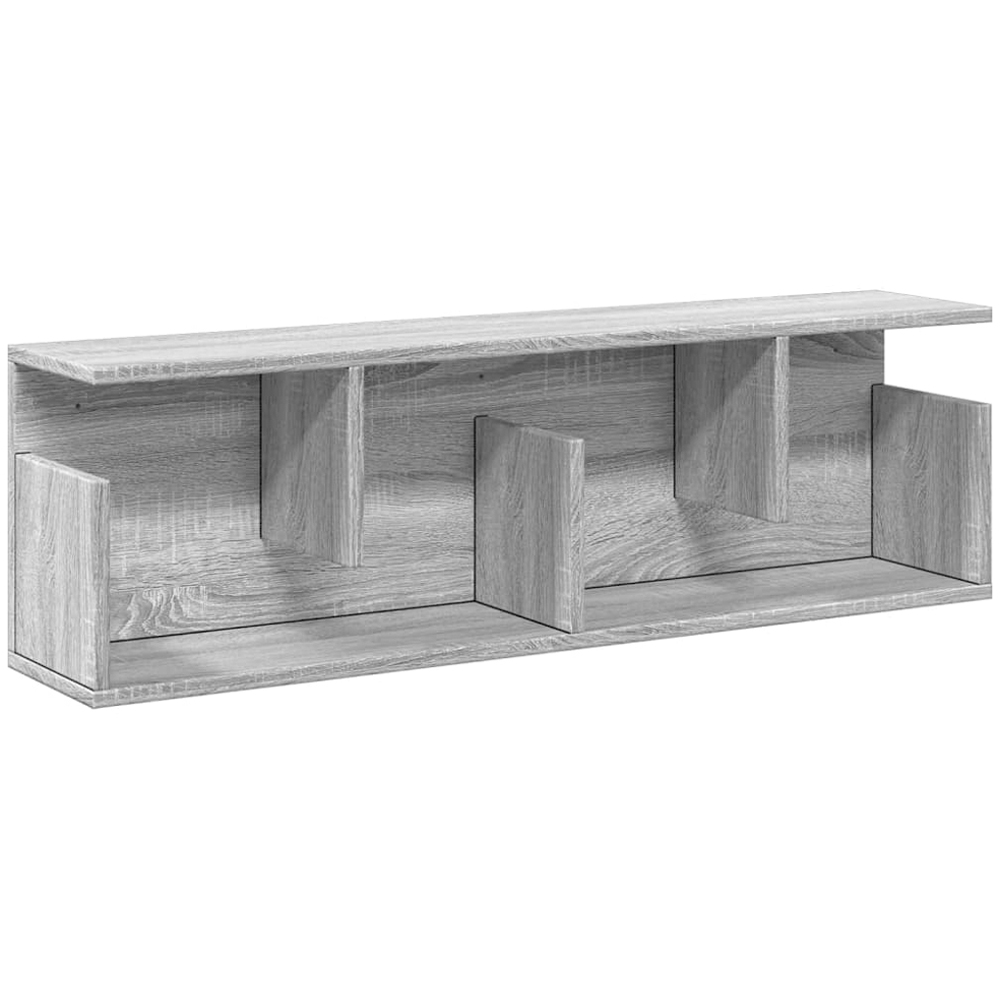 vidaXL 4 Shelf Grey Sonoma Wall Cabinet Image 2