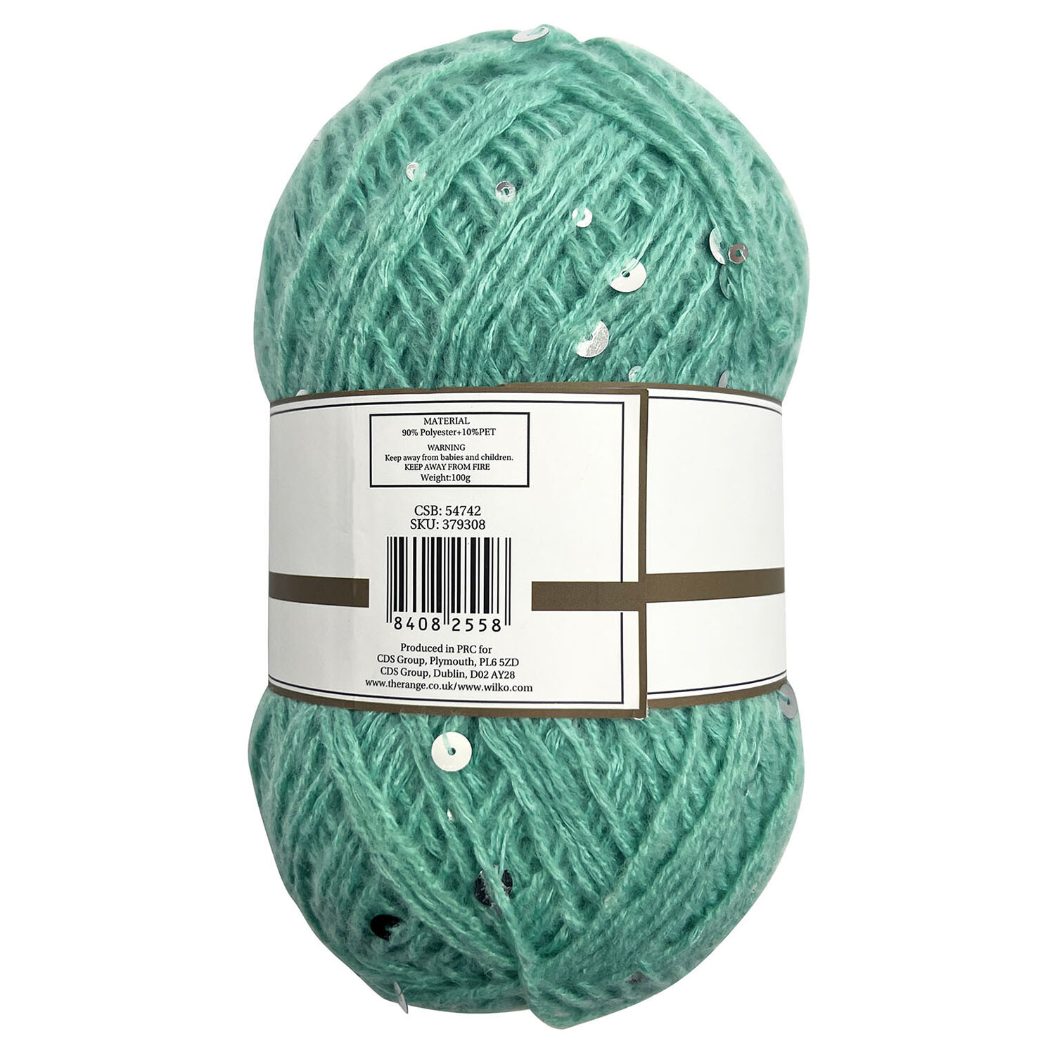 Divante Sage Green Sequin Yarn 100g Image 2