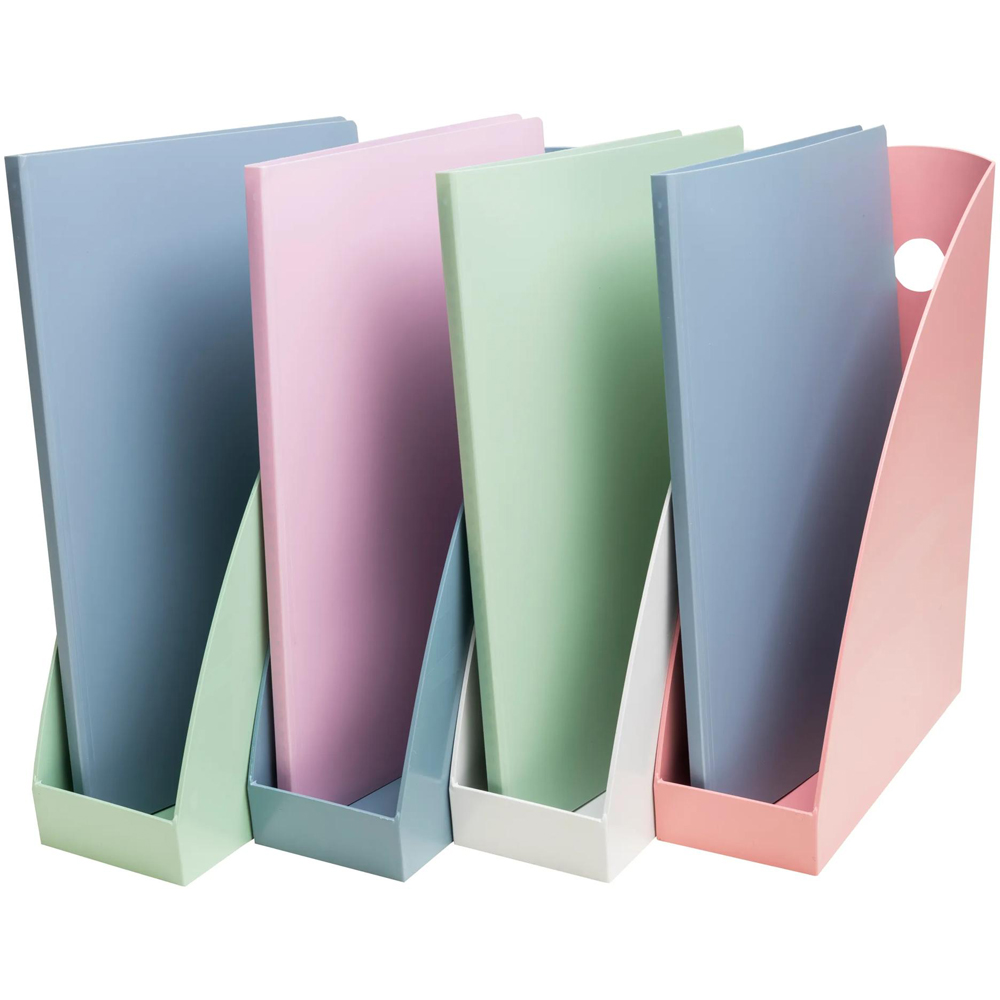 Exacompta Autentik Assorted Colour Magazine File 4 Pack Image 2