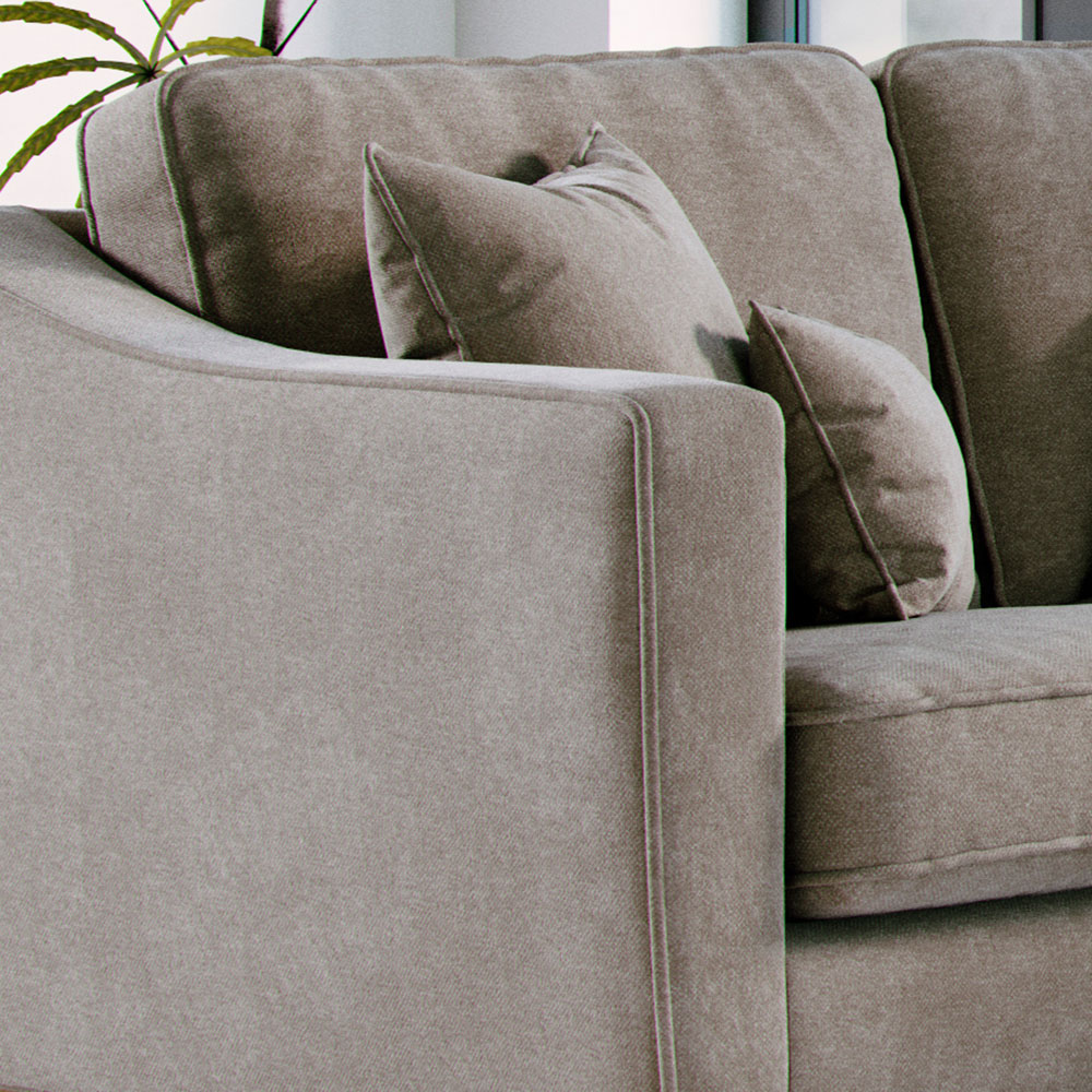 Marlon 4 Seater City Fossil Corner Sofa Image 4