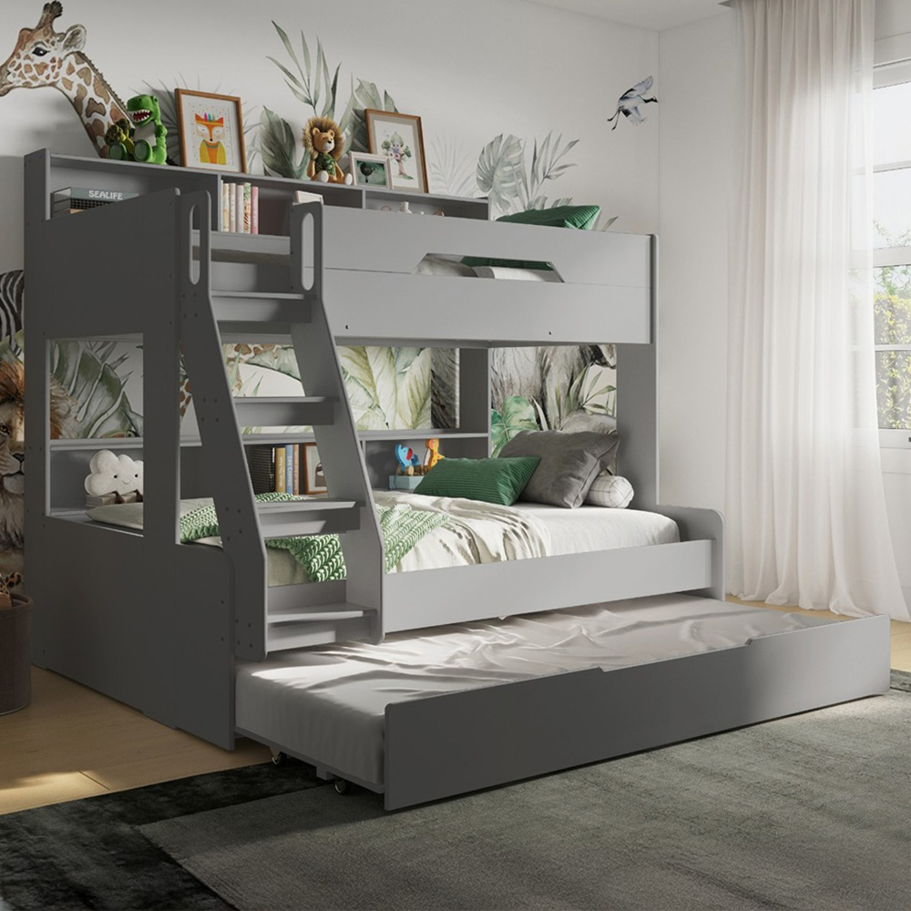 Flair Interstellar Triple Grey Bunk Bed Image 6