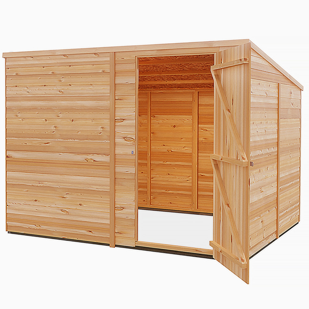 Shire Super Value 8 x 6ft Overlap Pent Garden Shed Image 3