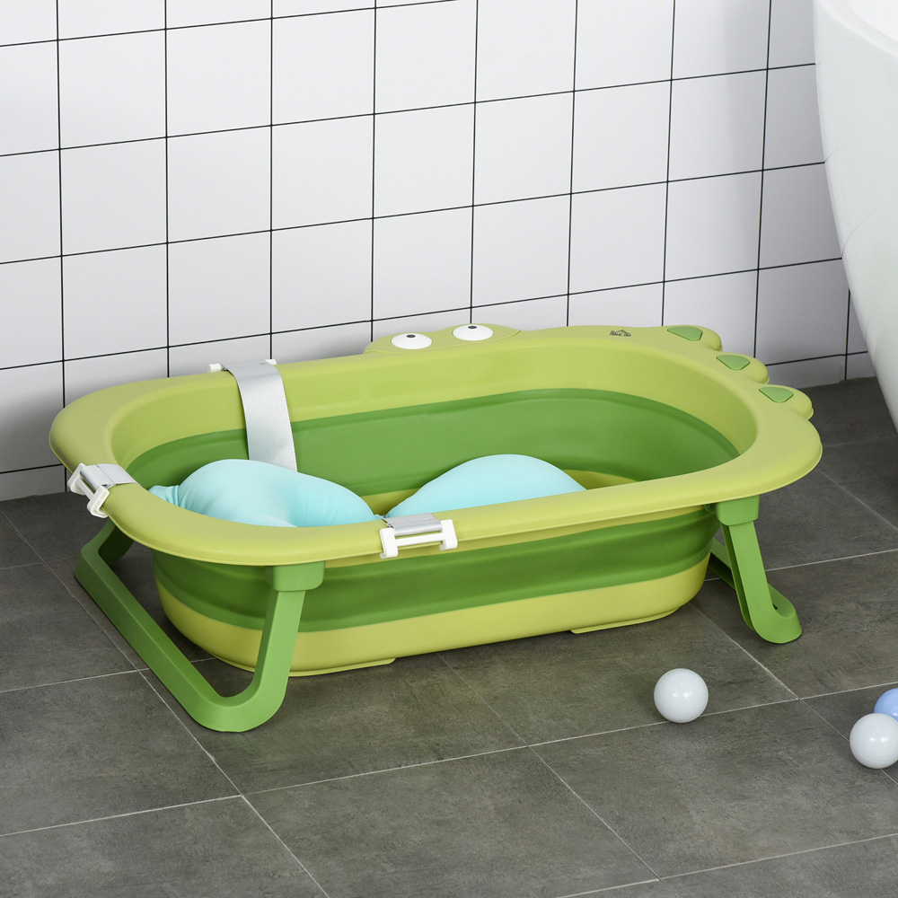 Portland Green Baby Foldable Bath Tub Image 2