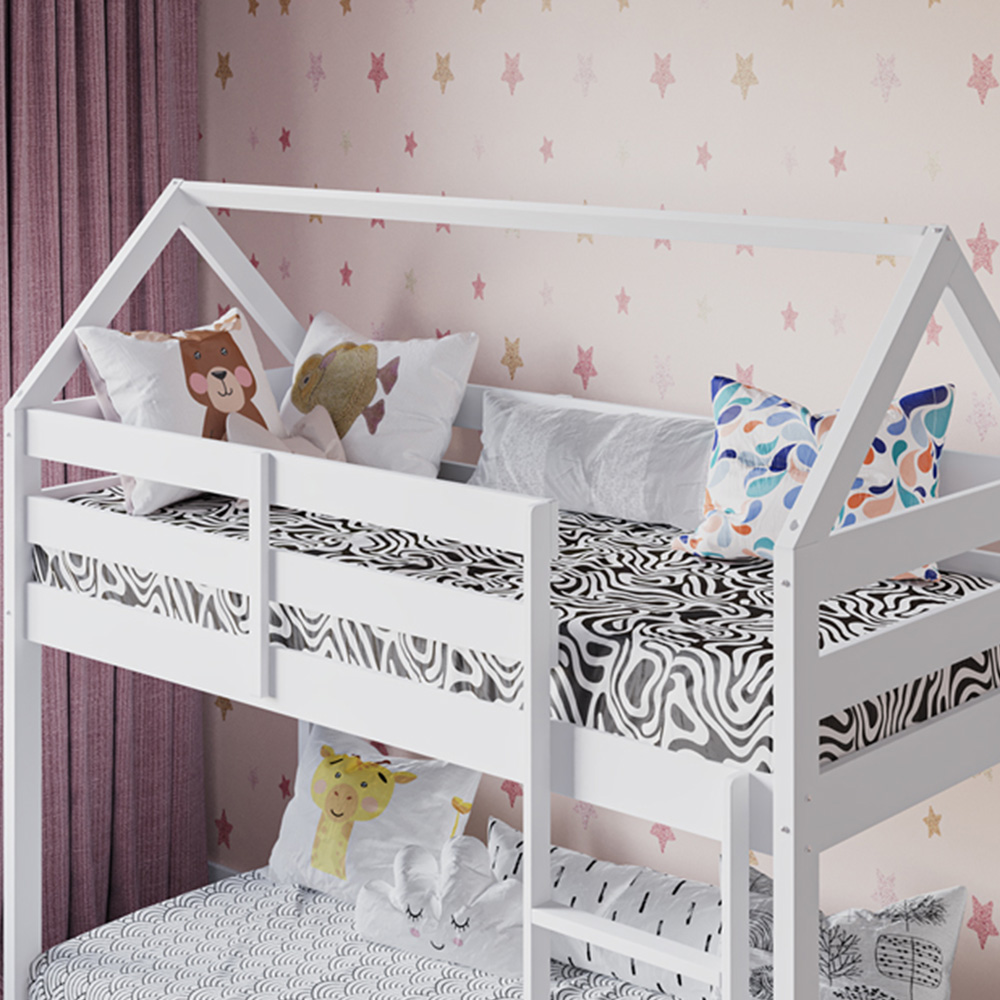 Flair Sasa Shorty White Play House Bunk Bed Image 3