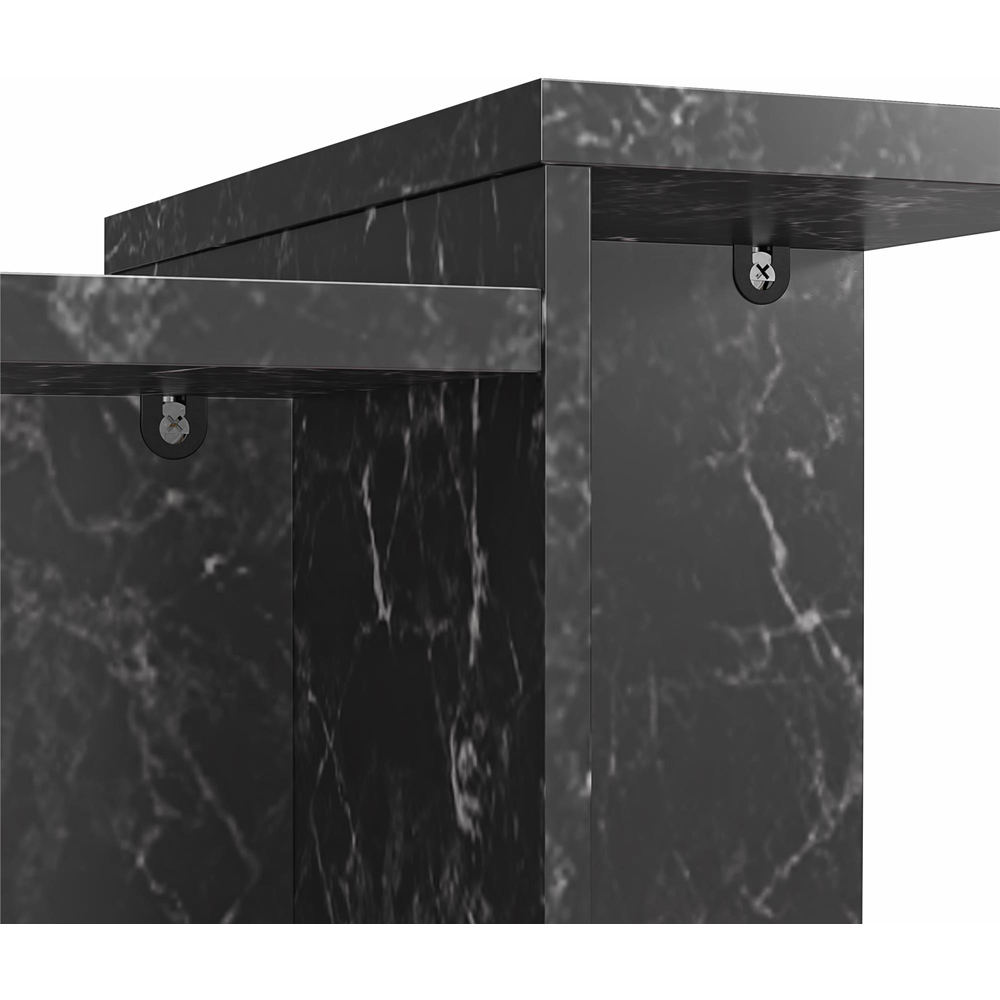 Dorel Home Brielle Black Faux Marble Accent Table Image 7