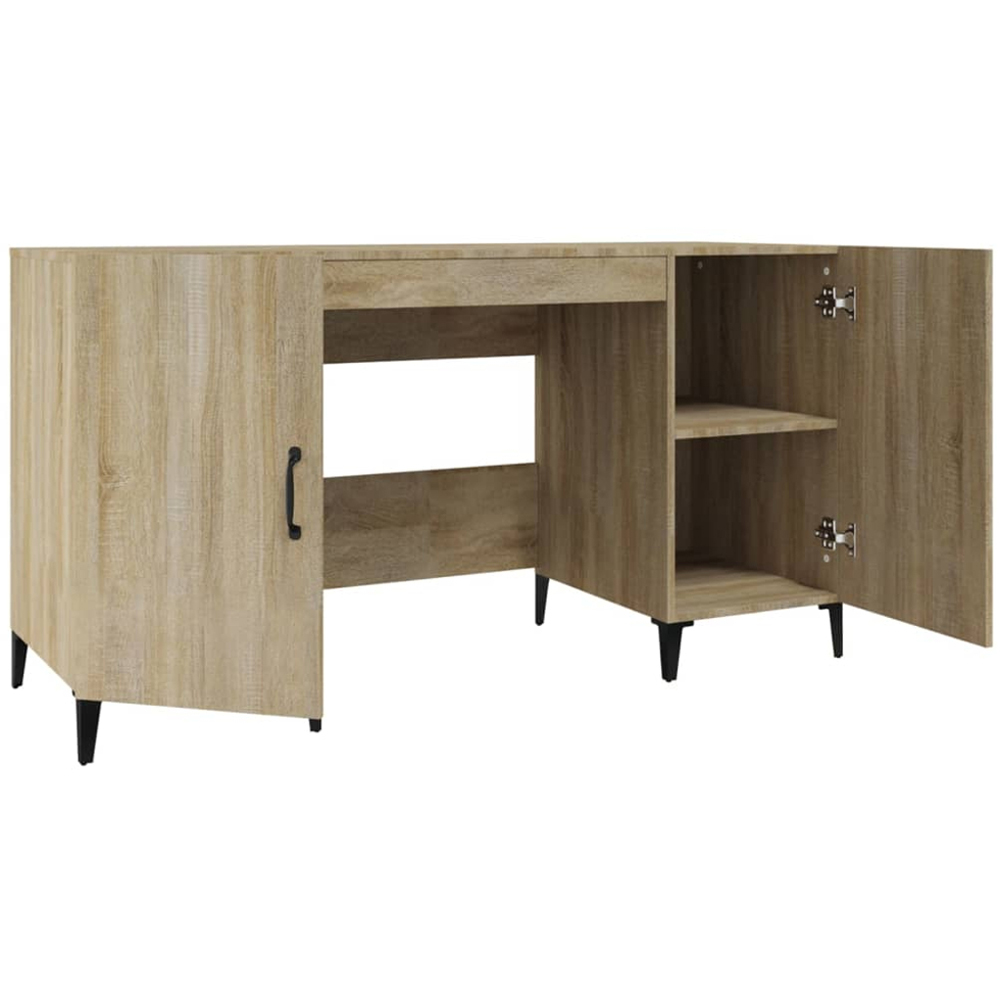 vidaXL 2 Door Computer Desk Sonoma Oak Image 6