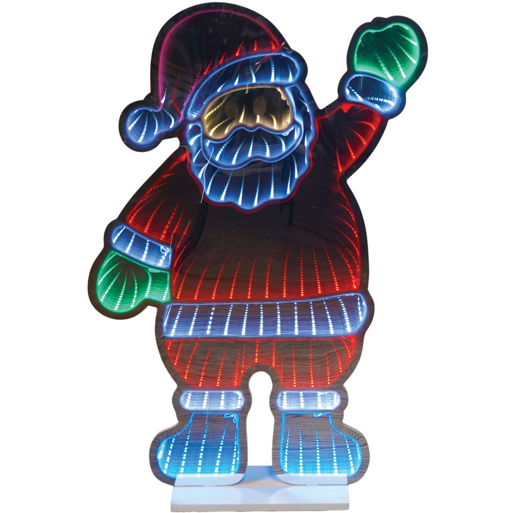 Xmas Haus 200 Super Bright LED Santa Infinity Light 39 x 59cm Image 2