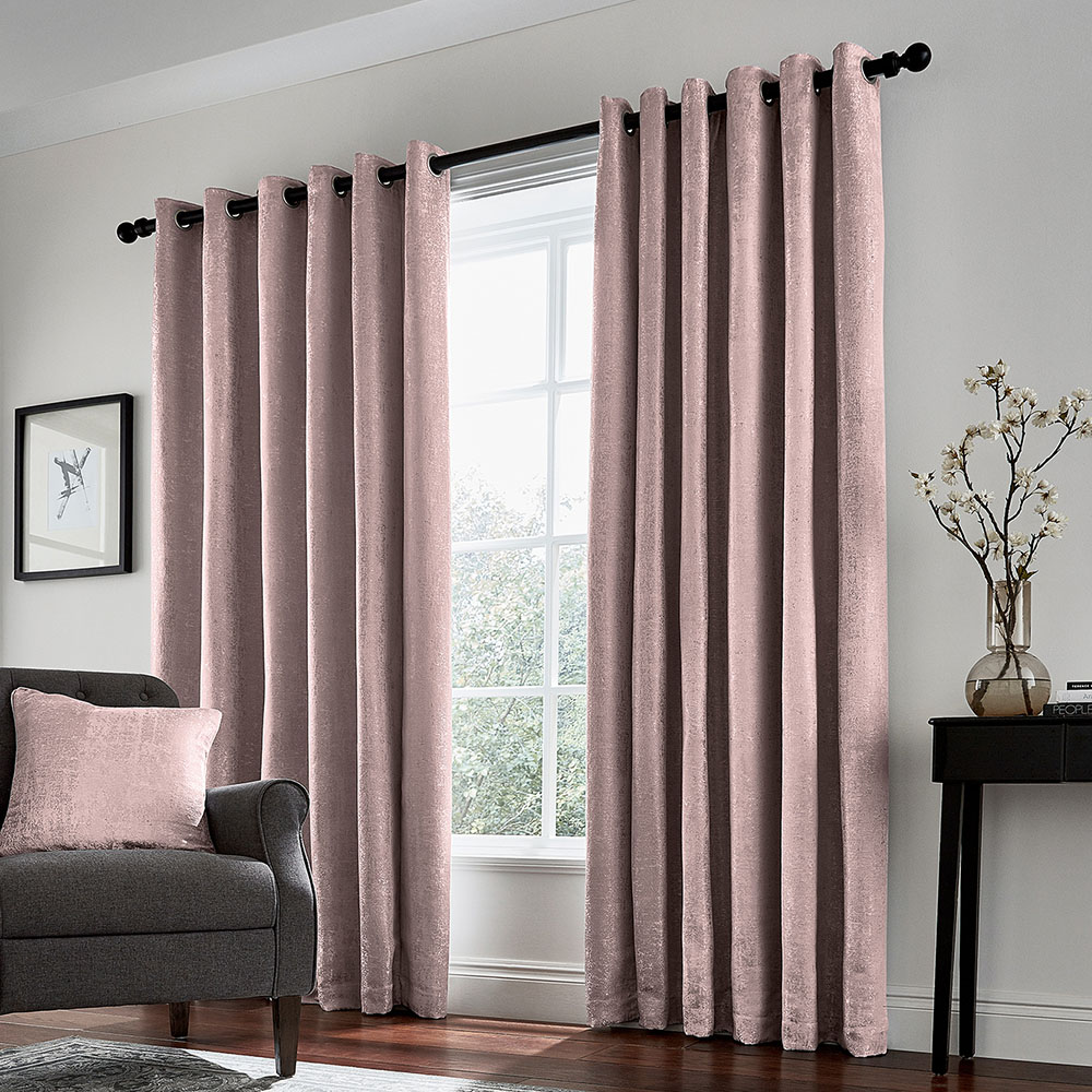 Helena Springfield Roma Lined Rose Eyelet Curtains 228 x 228cm Image 1