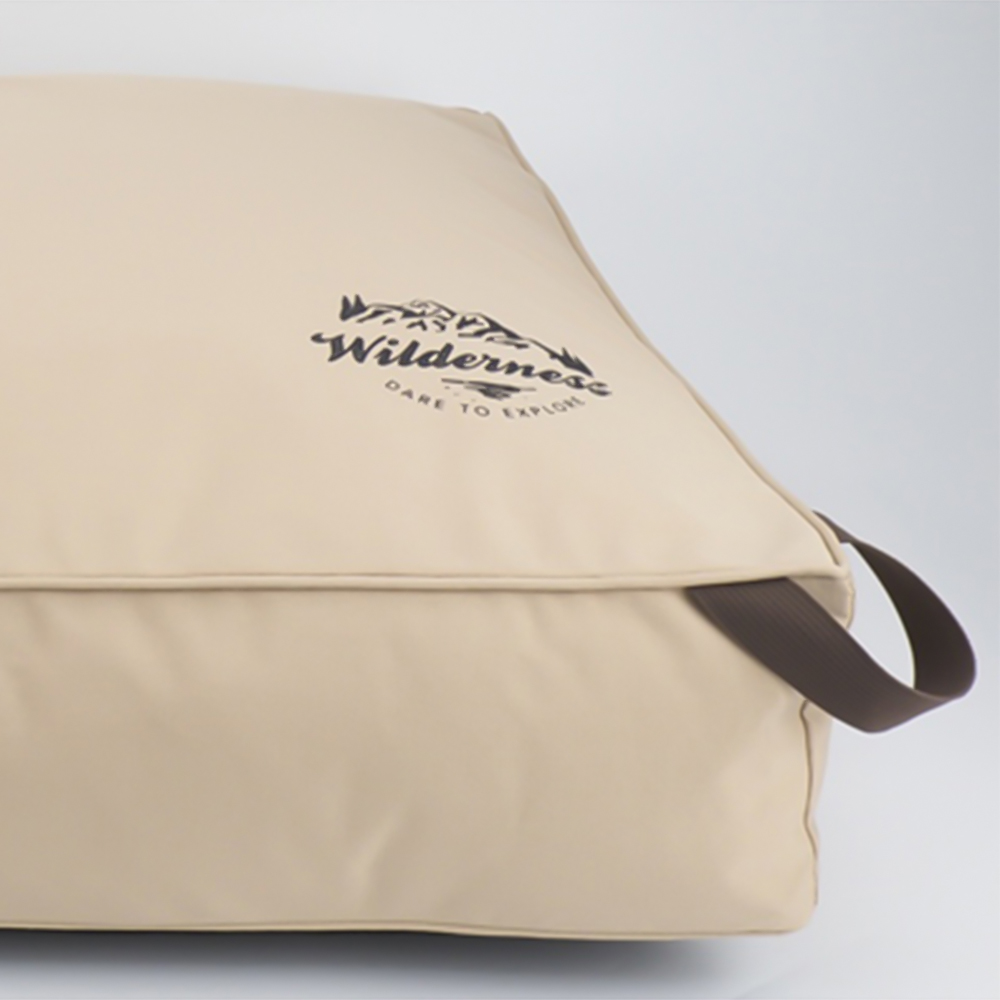 Snug & Cosy Wilderness Medium Camel Pet Lounger Bed Image 3