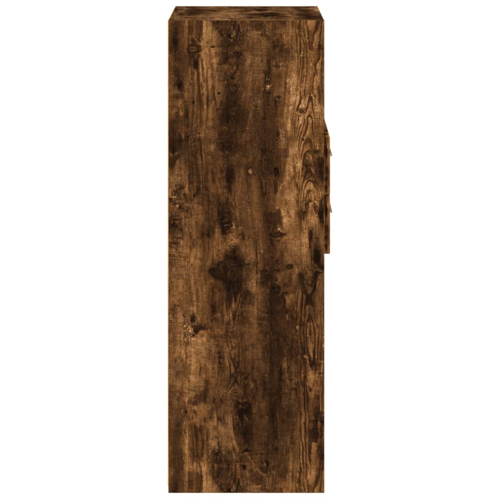 vidaXL 2 Drawer 3 Shelf Smoked Oak Highboard Image 5