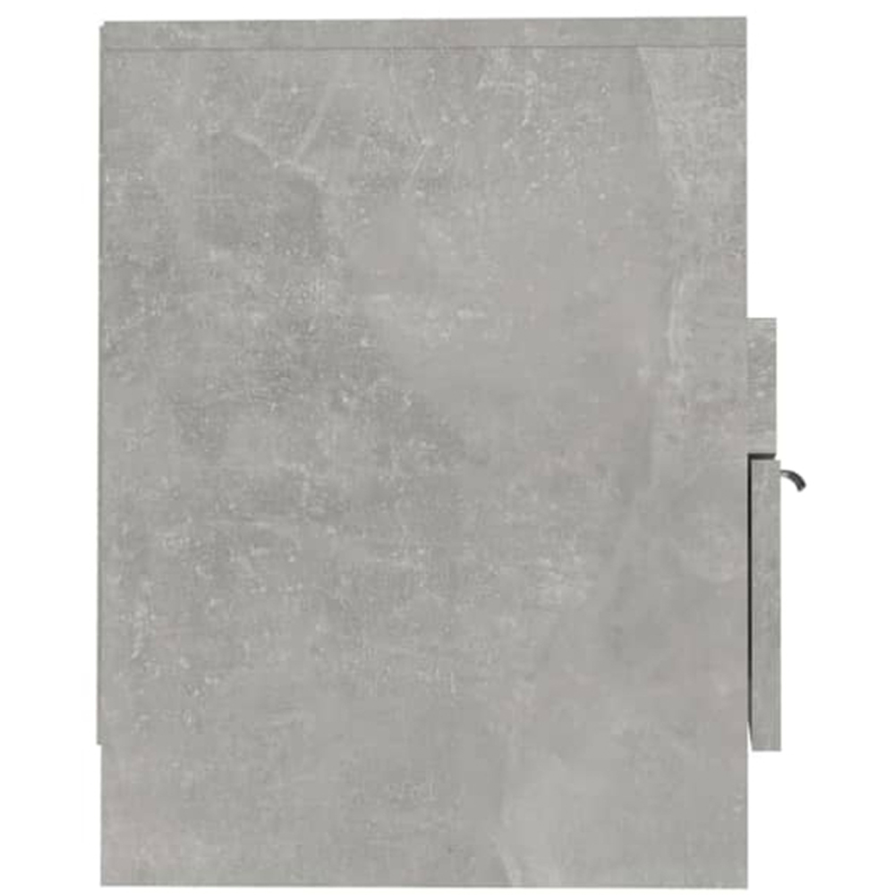vidaXL 2 Drawer 4 Shelf Concrete Grey TV Cabinet Image 5