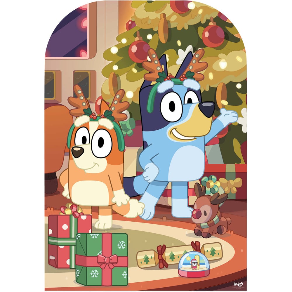 Star Cutouts Bluey Christmas Stand-In Cardboard Cutout Image 1
