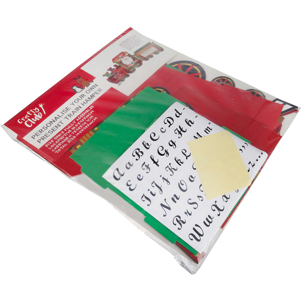Personalise Your Own Present Train Hamper Kit Image 4