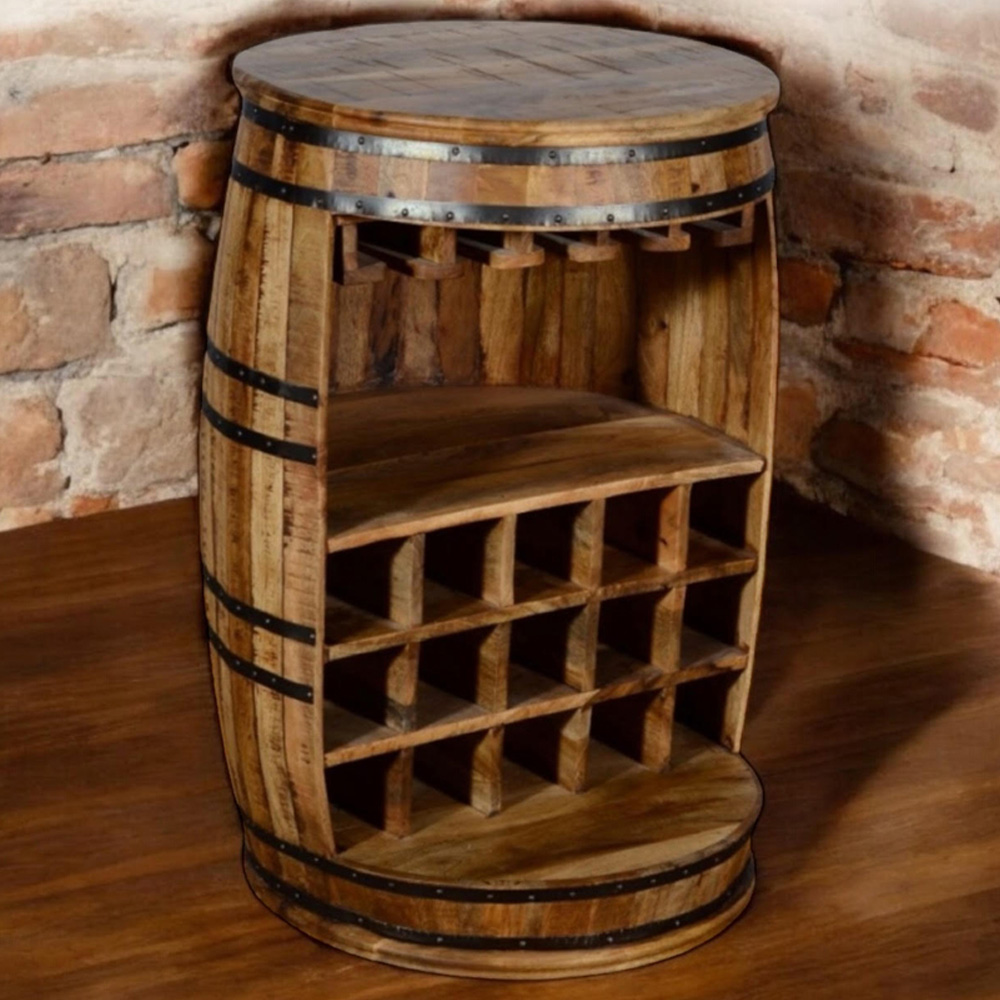 Acacia Home Freestanding Wine Rack 90cm Image 1