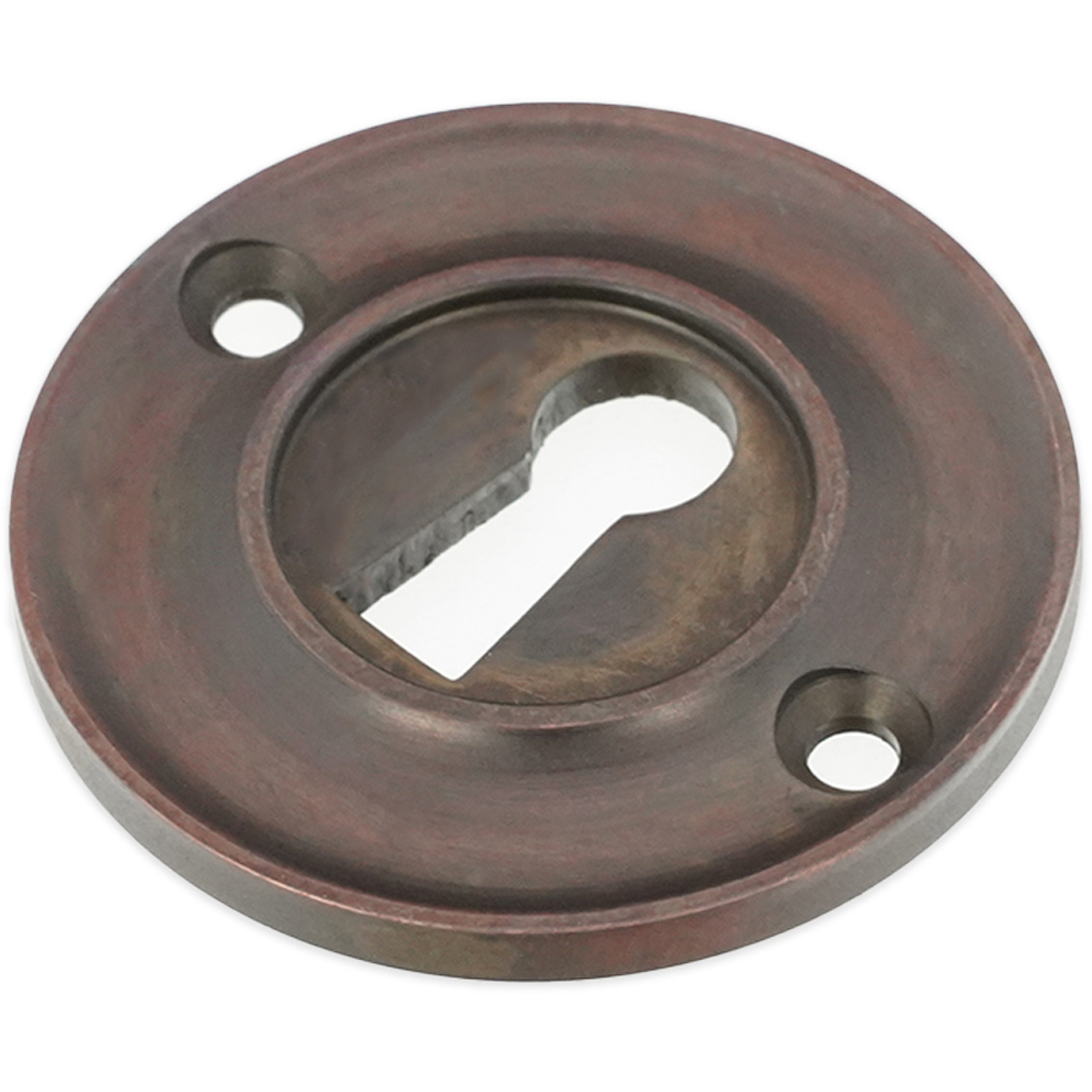 Spira Brass Slimline Standard Aged Bronze Escutcheon Image 3