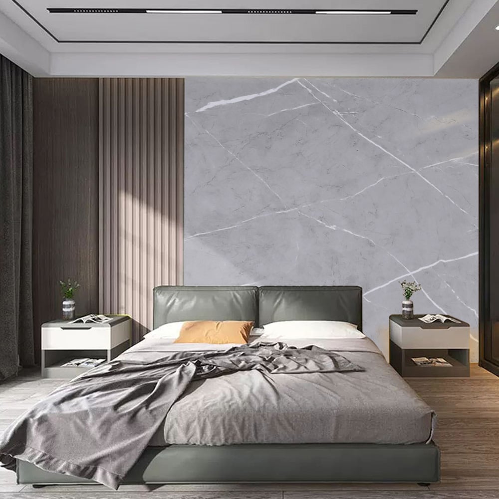 Living and Home Marble Grey Contact Self-Adhesive Wallpaper Image 6