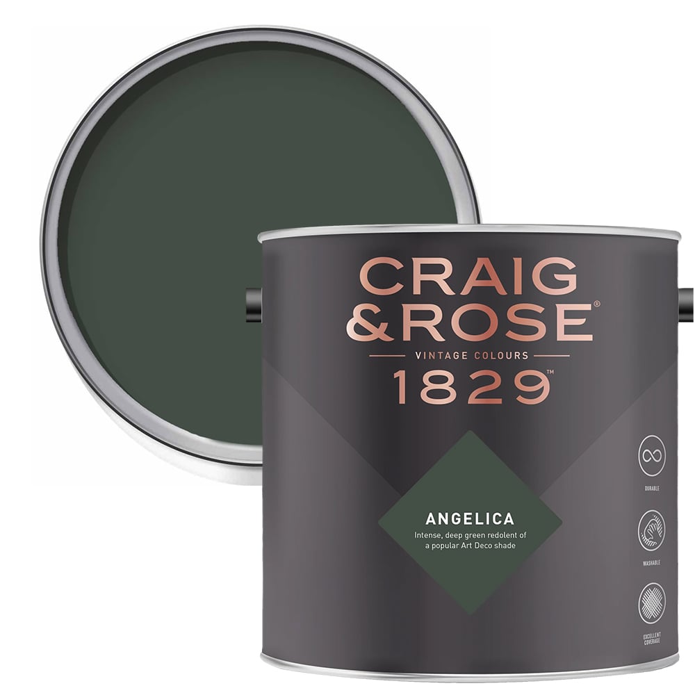 Craig & Rose Walls and Ceilings Angelica Chalky Matt Emulsion Paint 2.5L Image 1