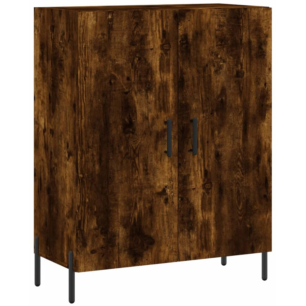 vidaXL 2 Door Smoked Oak Sideboard Image 2