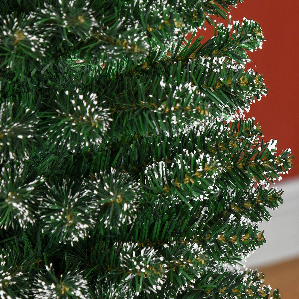 Everglow Snow Dipped Green Artificial Christmas Pencil Tree 5.5ft Image 3